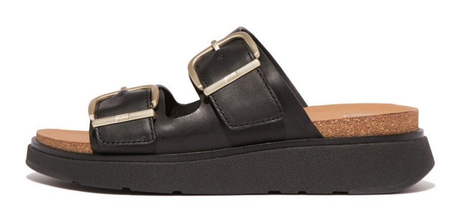 FitFlop GEN-FF Pantolette, Keilabsatz, Sommerschuh, Schlappen mit Microwobbleboard-Innensohle