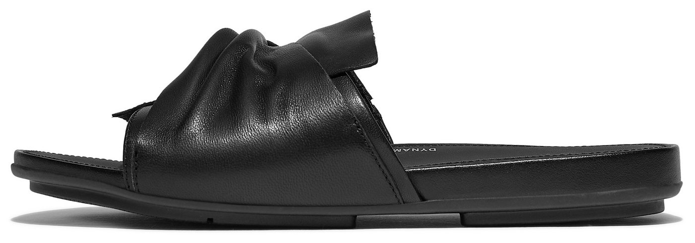 FitFlop GRACIE SOFT-TWIST LEATHER SLIDES Pantolette, Pool Slides, Sandale mit DYNAMICUSH-Technologie