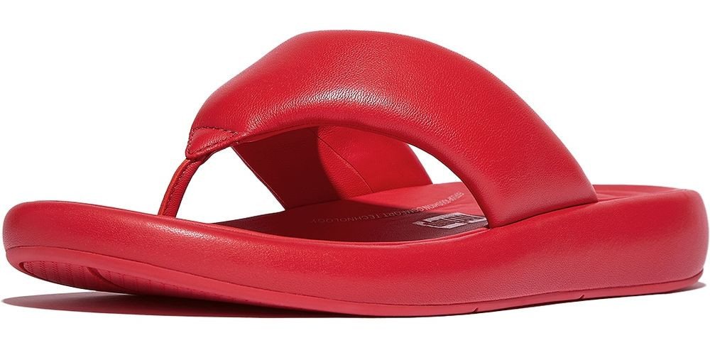 FitFlop Iqushion D-Luxe Padded Leather Toe-Post Sandals Sandale