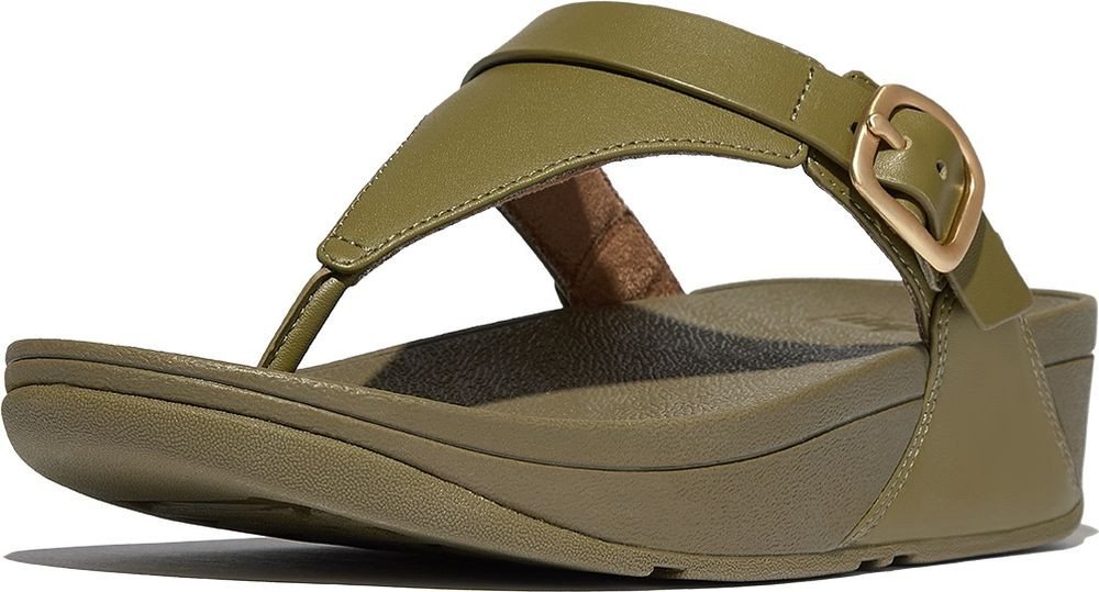 FitFlop Lulu Adjustable Toe Post - Leather Sandale