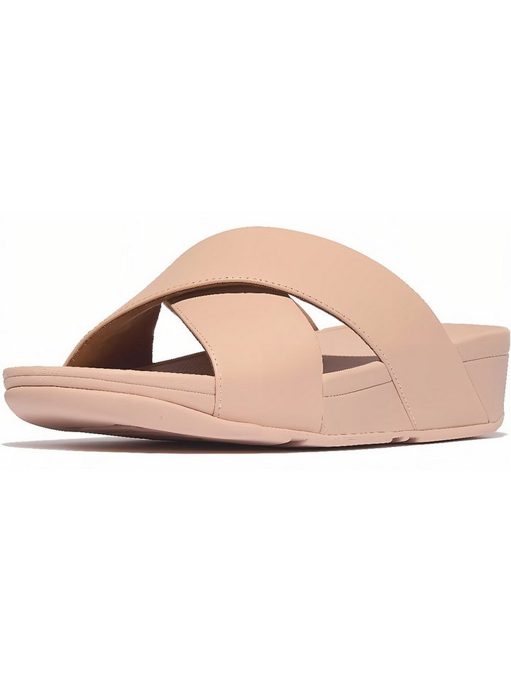 FitFlop Lulu Cross Slide Sandals Leather Sandale