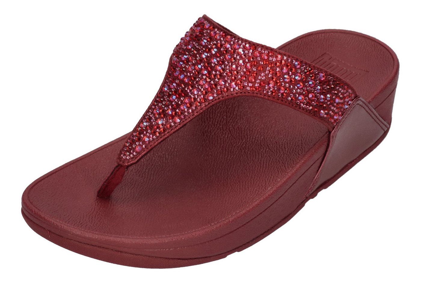 FitFlop LULU CRYSTAL-MIX TOE-POST Zehentrenner Luxe Plum