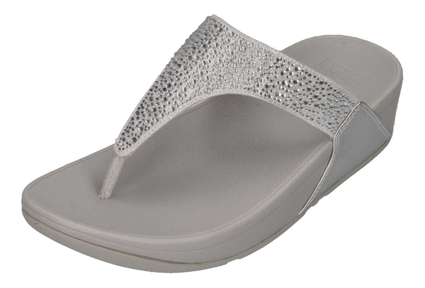 FitFlop LULU CRYSTAL-MIX TOE-POST Zehentrenner Silver