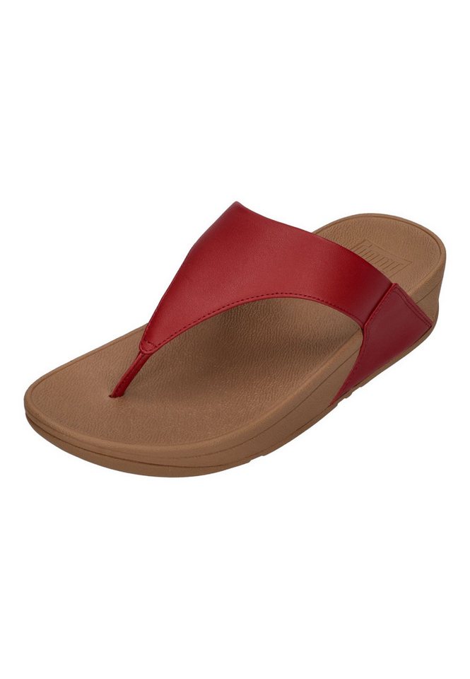 FitFlop LULU LEATHER TOE POST Zehentrenner Burnt Berry