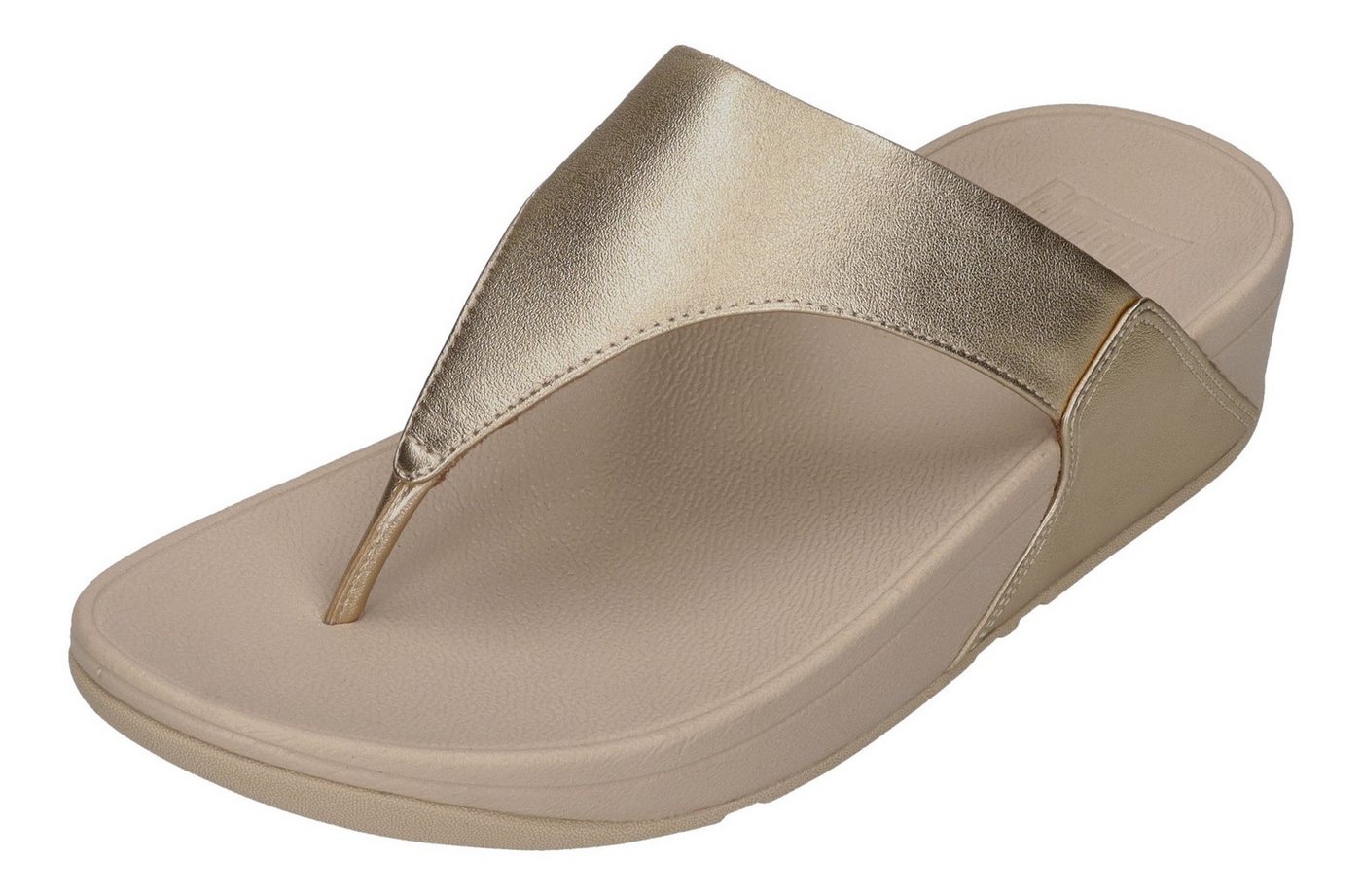 FitFlop LULU LEATHER TOE POST Zehentrenner Platino