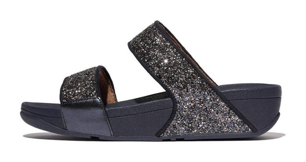 FitFlop LULU MULTI-TONAL GLITTER Pantolette Badeschuh, Slides, Sandale mit Glitter