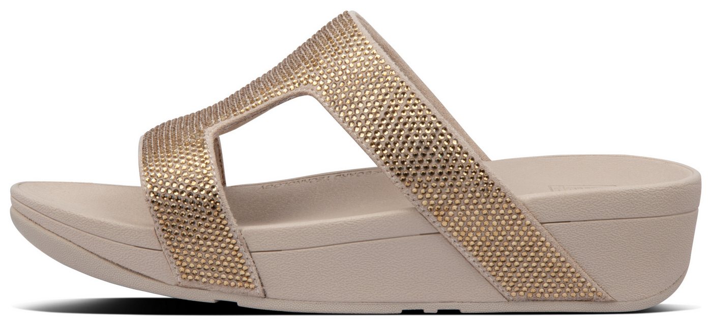 FitFlop MARLI Pantolette Sommerschuh, Strandschuh, Sandale, Flats mit Glitzer-Details