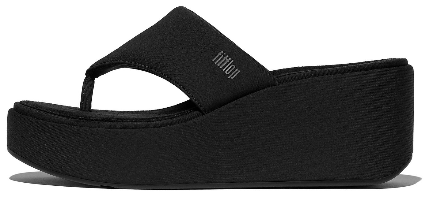FitFlop PLATFFORMS WEDGE Zehentrenner Keilsandale, Plateauschuh, Dianette mit gepaddeter Bandage