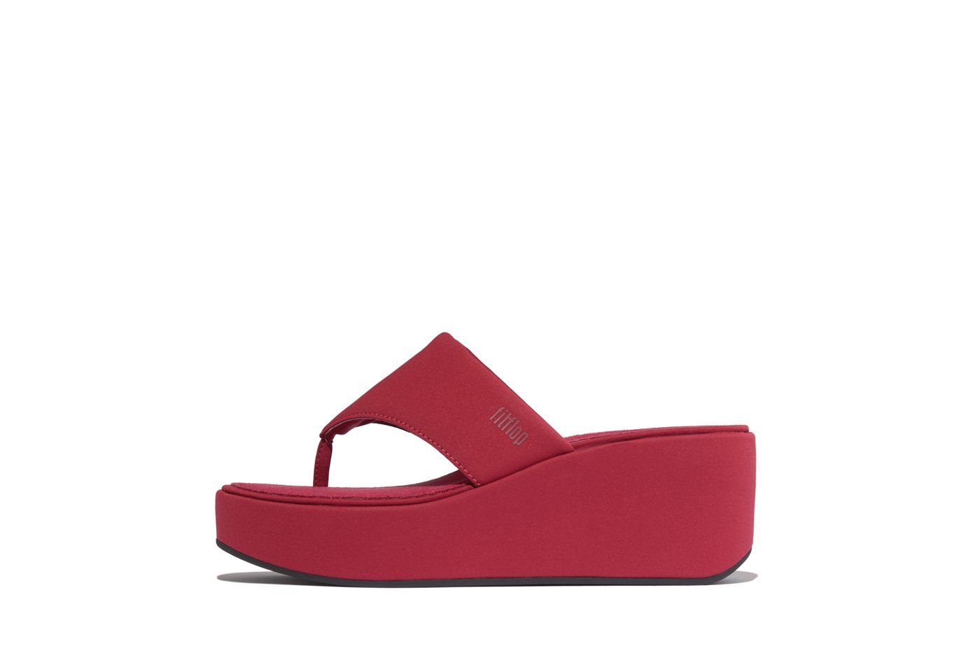 FitFlop PLATFFORMS WEDGE Zehentrenner Keilsandale, Plateauschuh, Dianette mit gepaddeter Bandage
