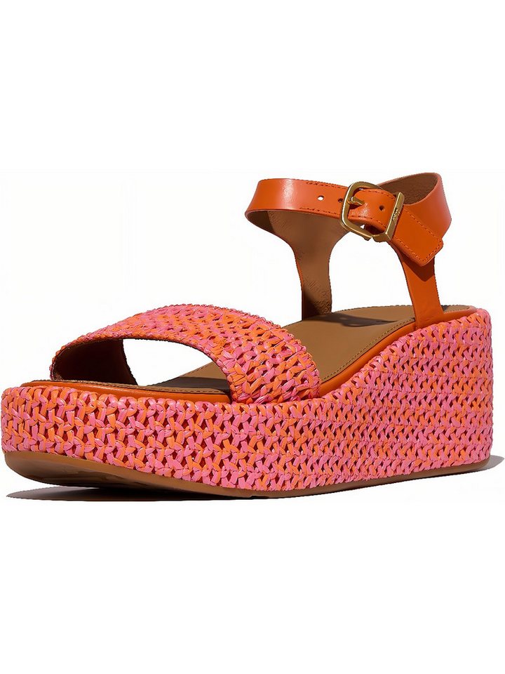 FitFlop Platfforms Woven Wedge Ankle-Strap Sandals Sandale