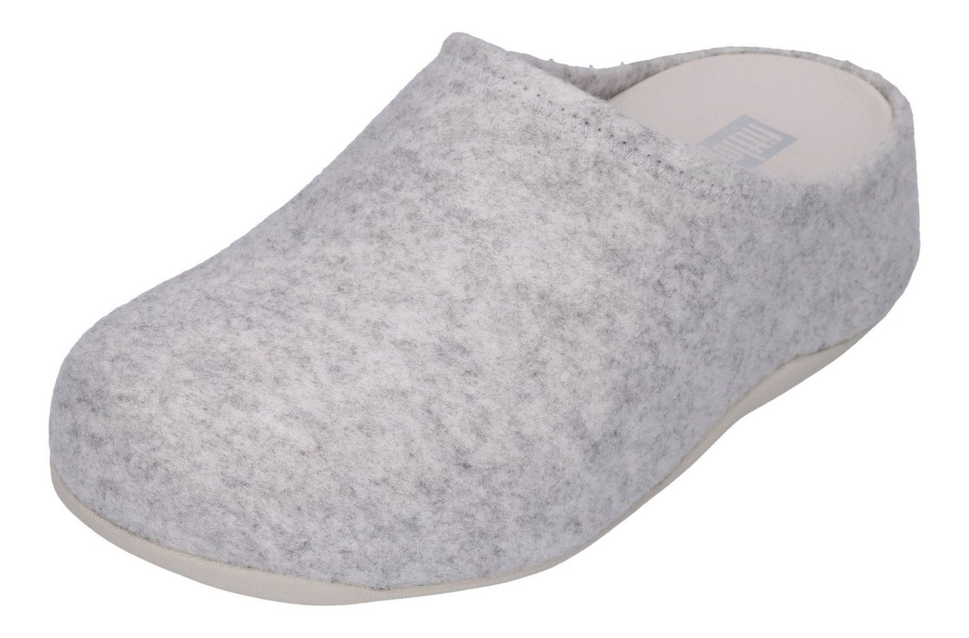 FitFlop SHUV CUSHY FELT CLOG Hausschuh Tiptoe Grey