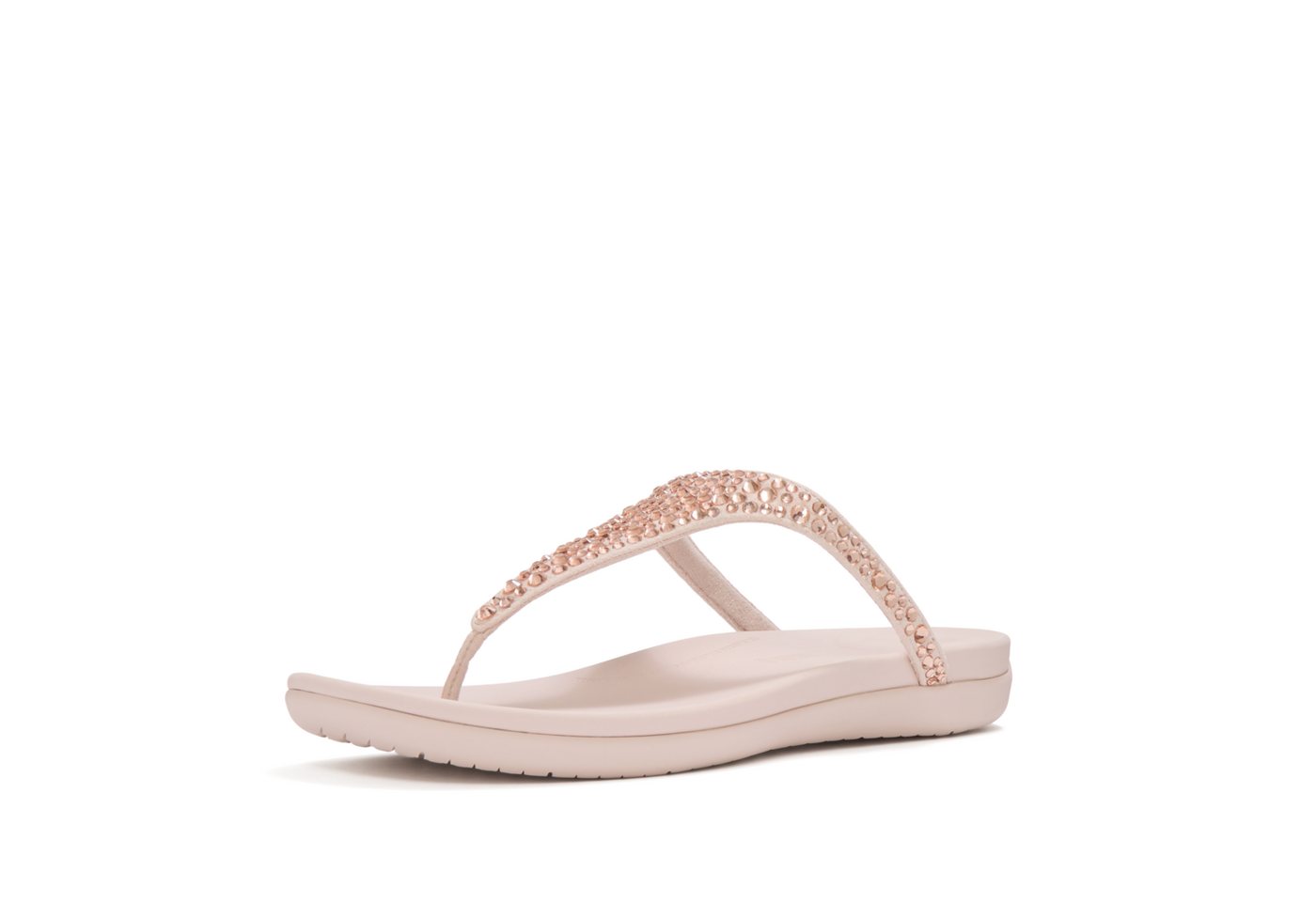FitFlop SOLAY MIXED-CRYSTAL TOE-POST SANDALS Zehentrenner Dianette, Schlupfschuh, Sommerschuh mit edlem Glitter (rosa)