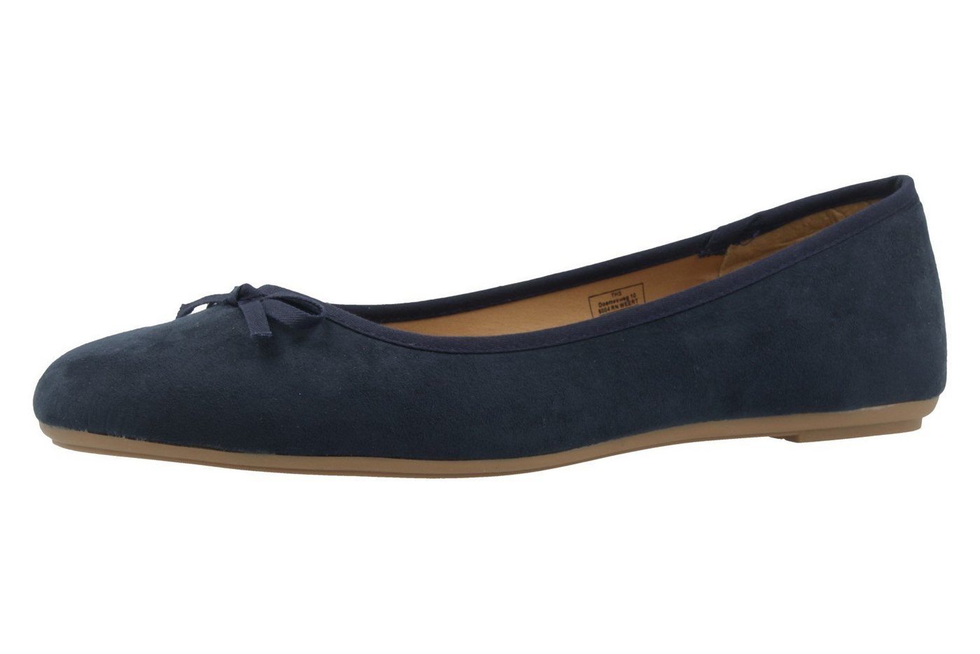 Fitters Footwear 2.589601 Helen Navy Micro Ballerina