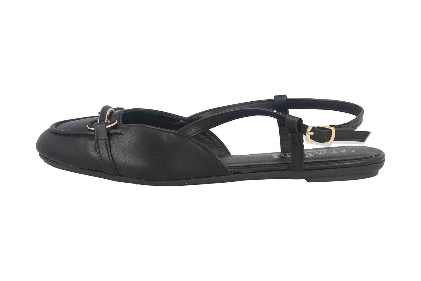 Fitters Footwear 2BB0882003 Black PU Ballerina