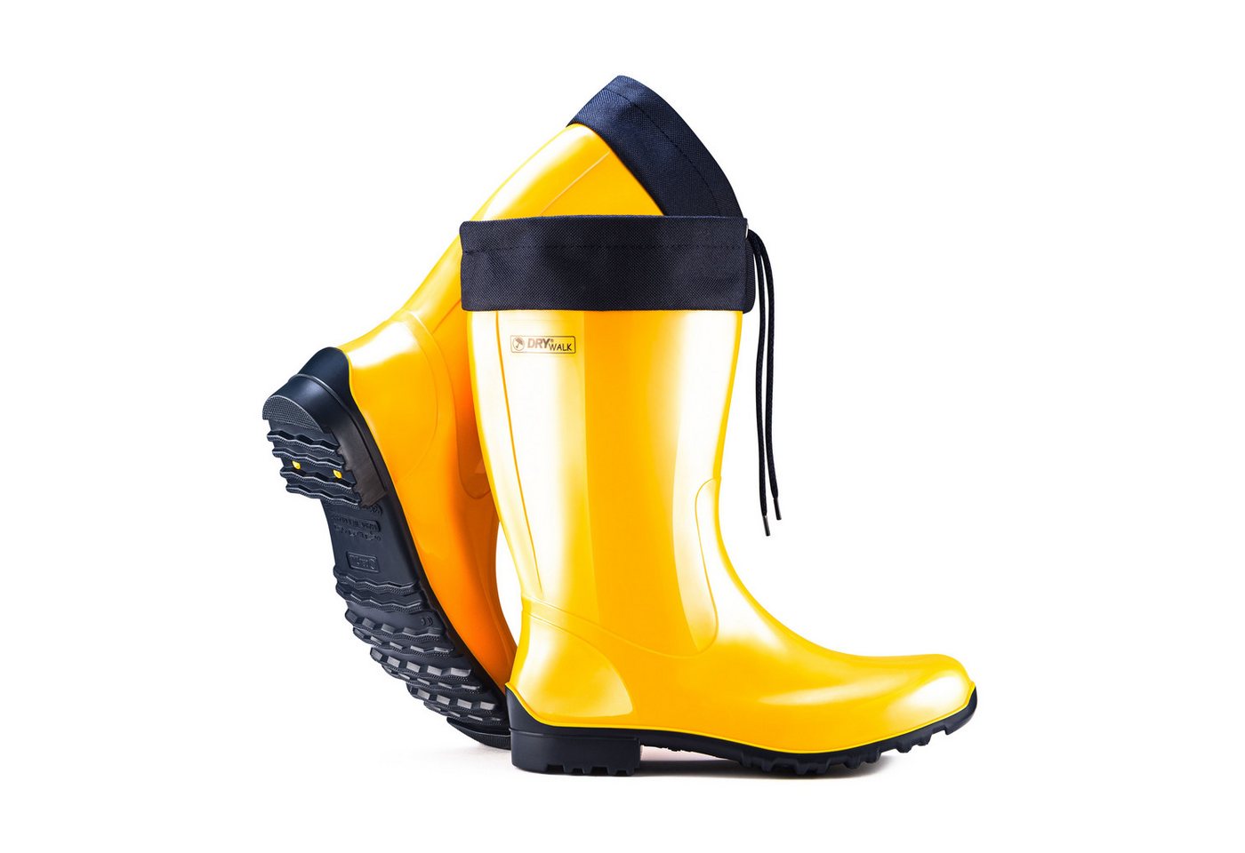 Fjordvik Himmelsken Allwetterstiefel SCF-Glänzend 43 Gelb Gummistiefel Perfekt für die Stadt Spaziergänge Gassigehen