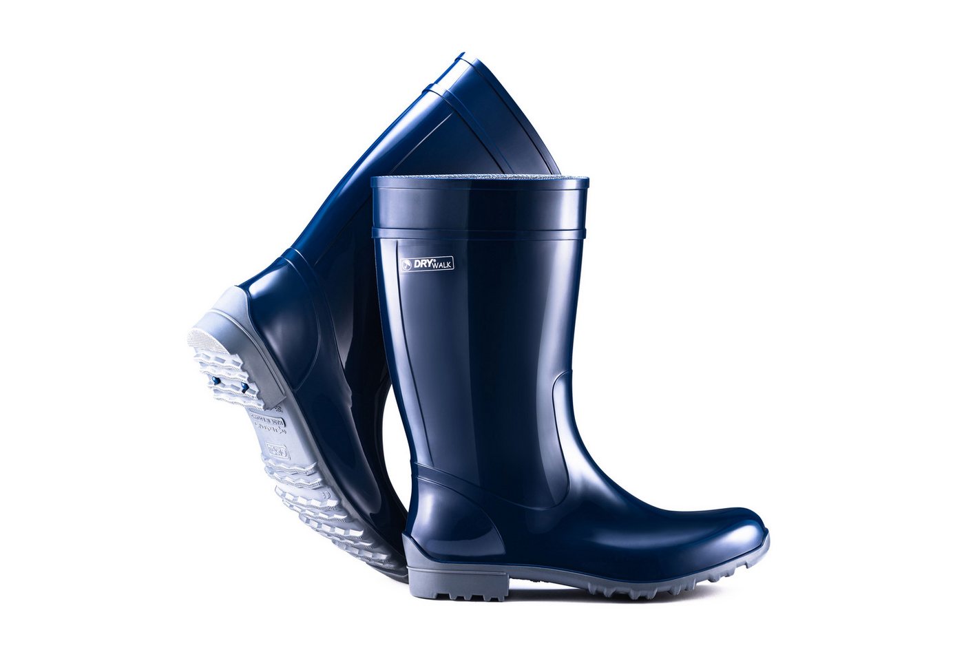 Fjordvik Himmelsken Regenboots Hochglanz-Optik 43 Blau Gummistiefel Perfekt für die Stadt Spaziergänge Gassigehen