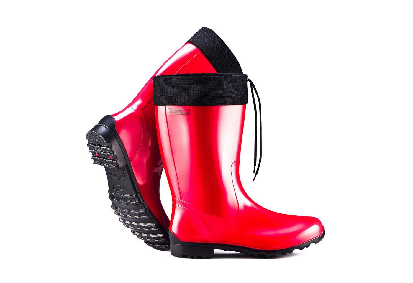 Fjordvik Himmelsken Regenstiefel SCF-Glanzdesign 39 Rot Gummistiefel Perfekt für die Stadt Spaziergänge Gassigehen