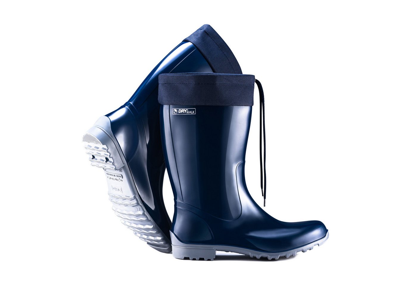 Fjordvik Himmelsken Schlupfstiefel SCF-Hochglanz 41 Dunkelblau Gummistiefel Perfekt für die Stadt Spaziergänge Gassigehen