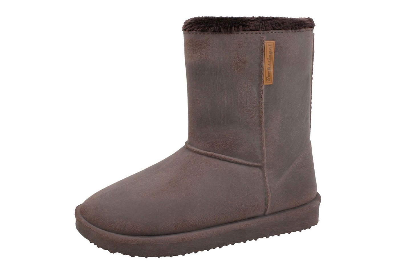 Fjordvik NORDVELL Damen-Gummistiefel wasserdicht – Warmfutter Sand, Gr. 38 Gummistiefel (Weiche Winterstiefel für Garten, Regenrunden und kalte Morgende) Angenehm warmes Innenfutter für entspannte Garten- und Regentrips