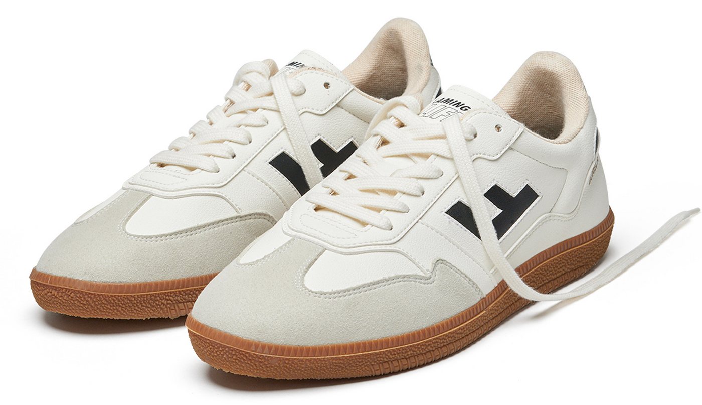 Flamingos Life BURELA SLIM Sneaker veganer Sneaker, Obermaterial aus 70% Maisresten (weiß)