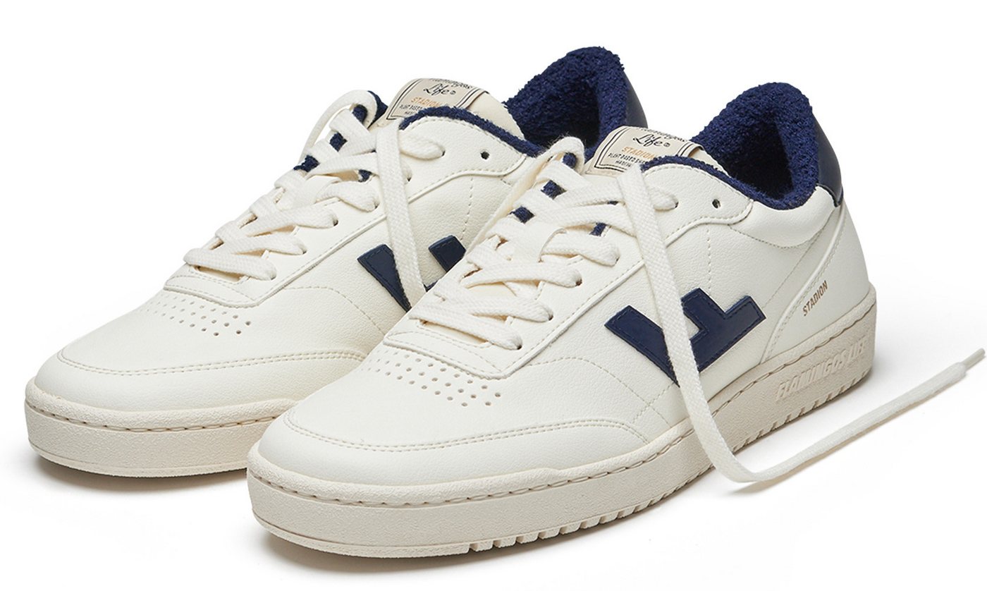Flamingos Life STADION Sneaker vegane Sneaker, Obermaterial aus 68% Maisresten (weiß)