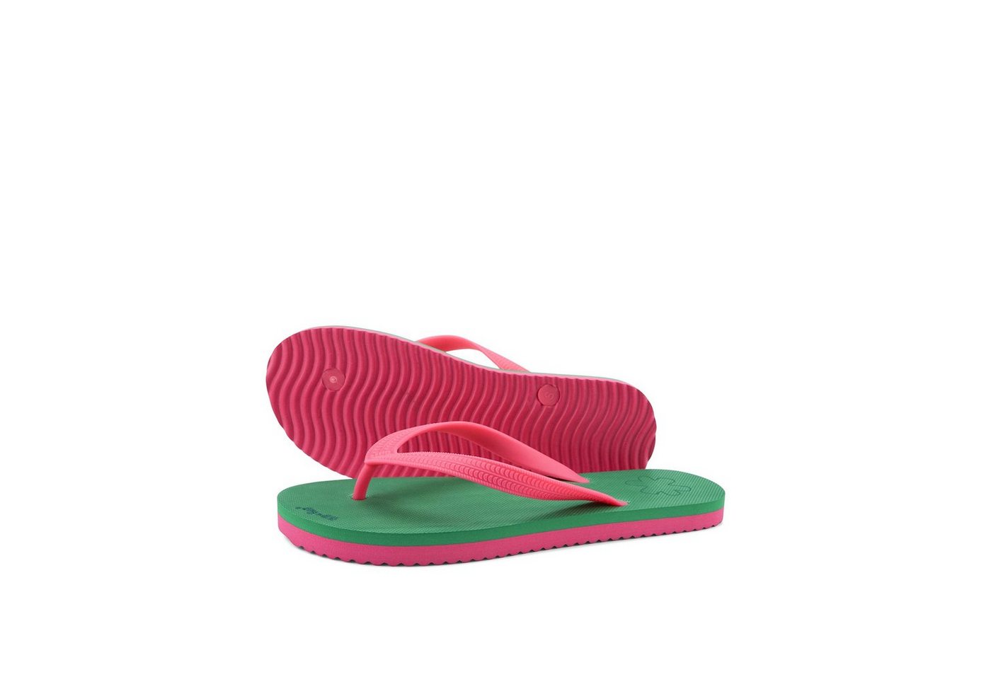FLIP FLOP originals*color block Zehentrenner (grün/rosa)