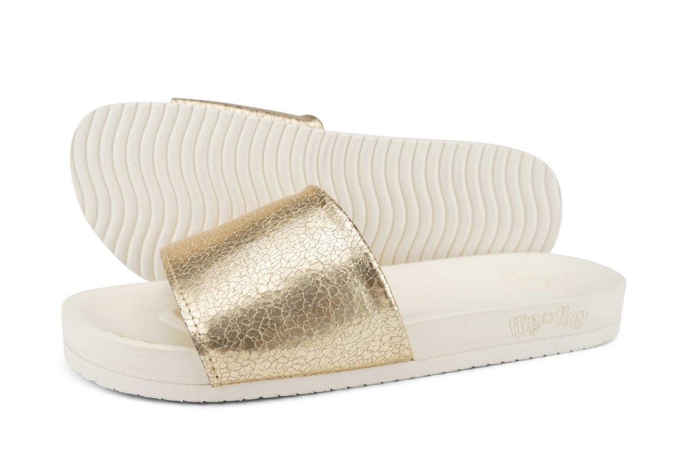 FLIP FLOP pool metallic cracked Badesandale