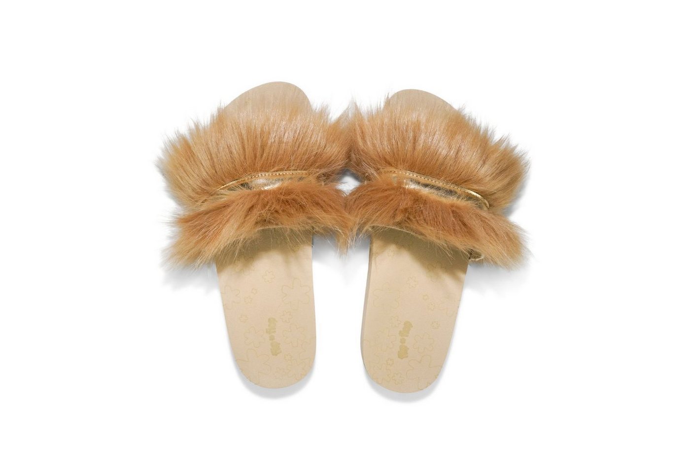 FLIP FLOP pool*hairy strap Hausschuh