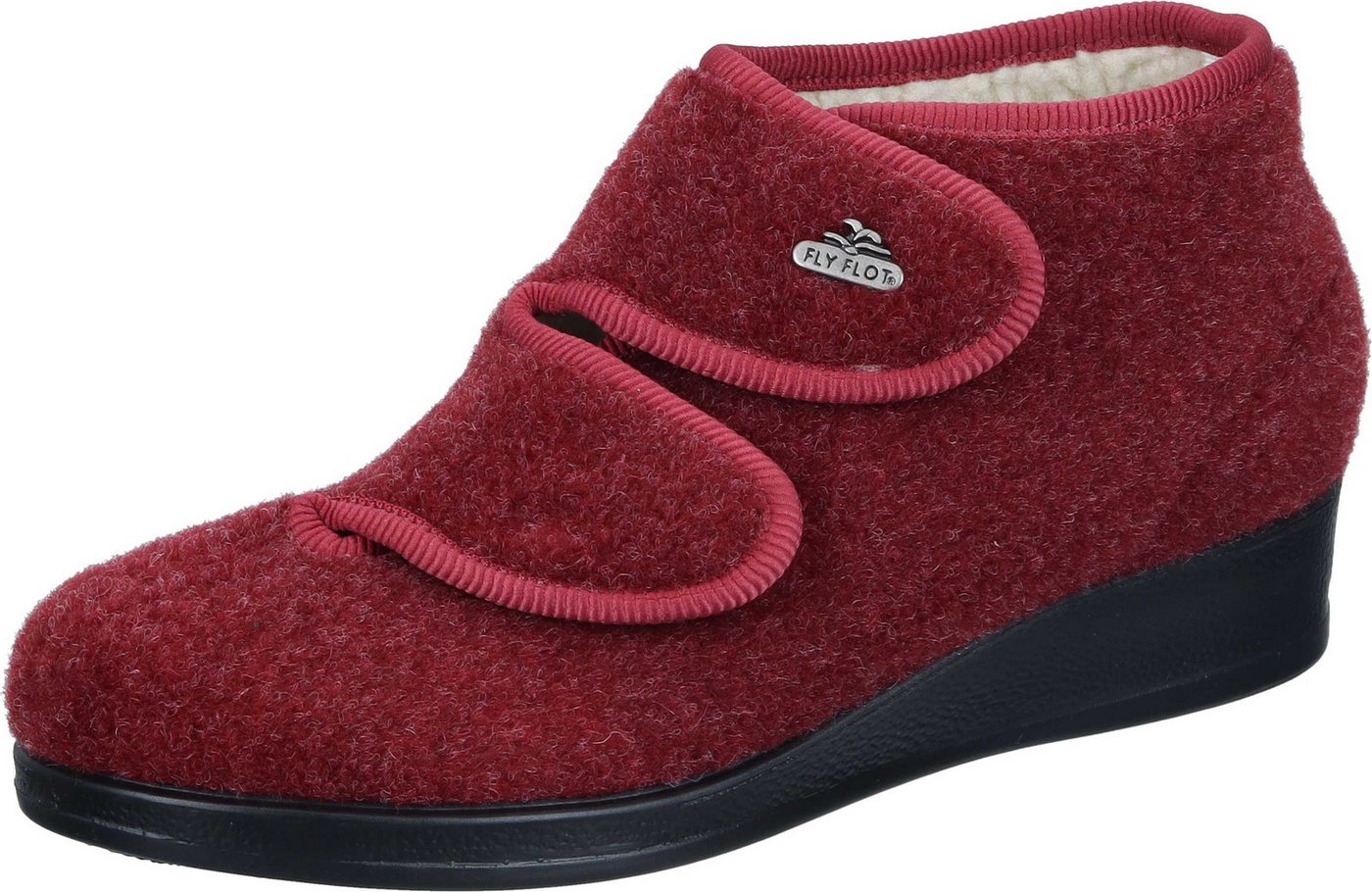 Fly Flot Hausschuhe Hausschuh aus Filz (rot)