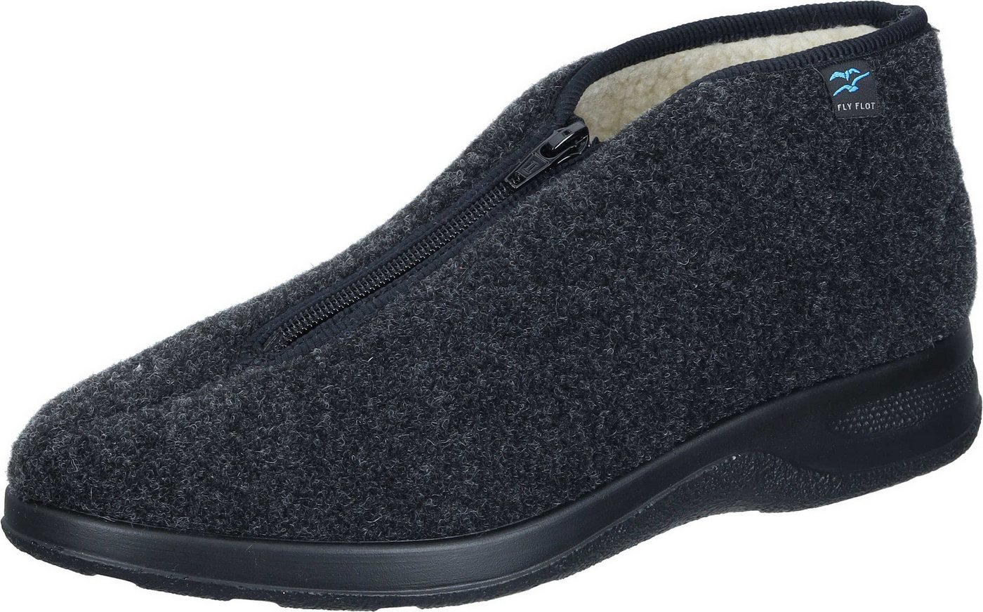 Fly Flot Hausschuhe Hausschuh aus Filz (schwarz)