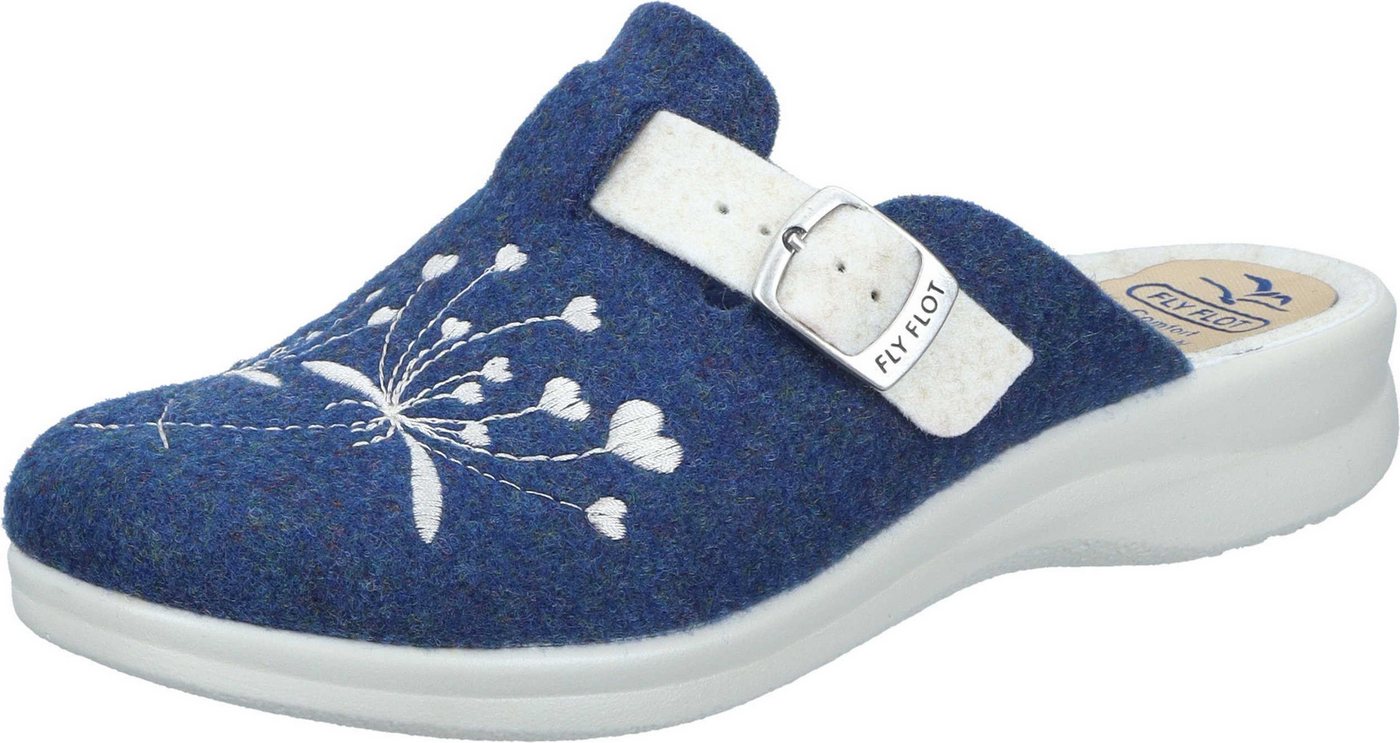 Fly Flot Hausschuhe Hausschuh aus starpazierfähigem PET (blau)