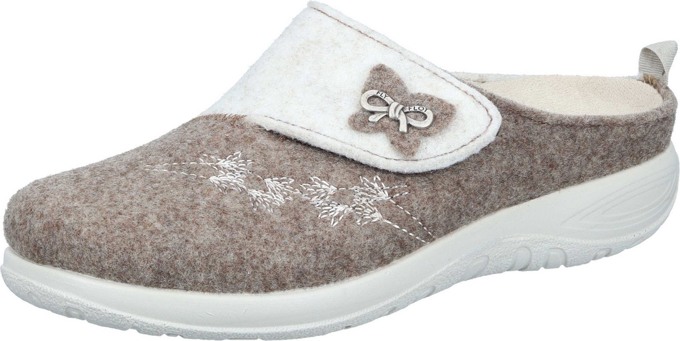 Fly Flot Hausschuhe Hausschuh aus starpazierfähigem PET (braun)