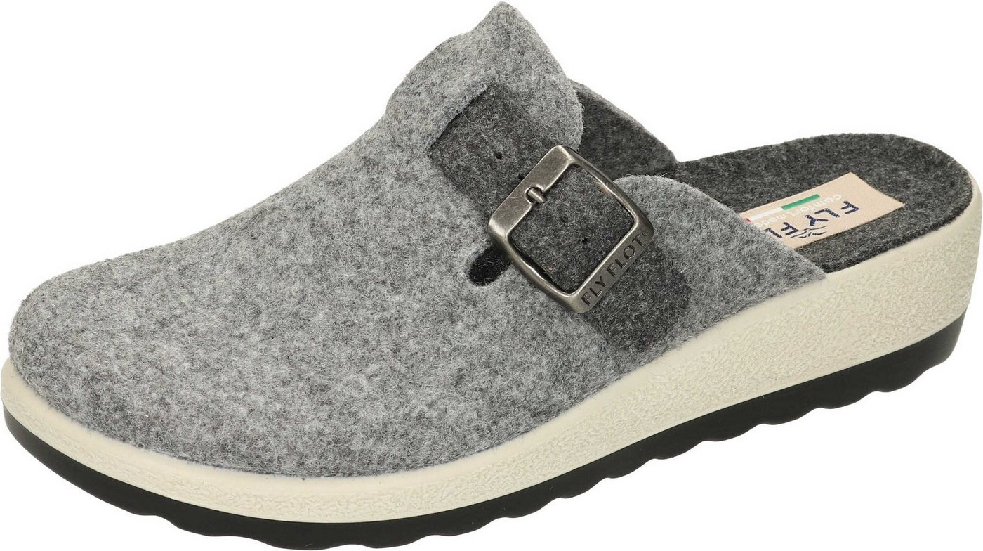Fly Flot Hausschuhe Hausschuh aus starpazierfähigem PET (grau)