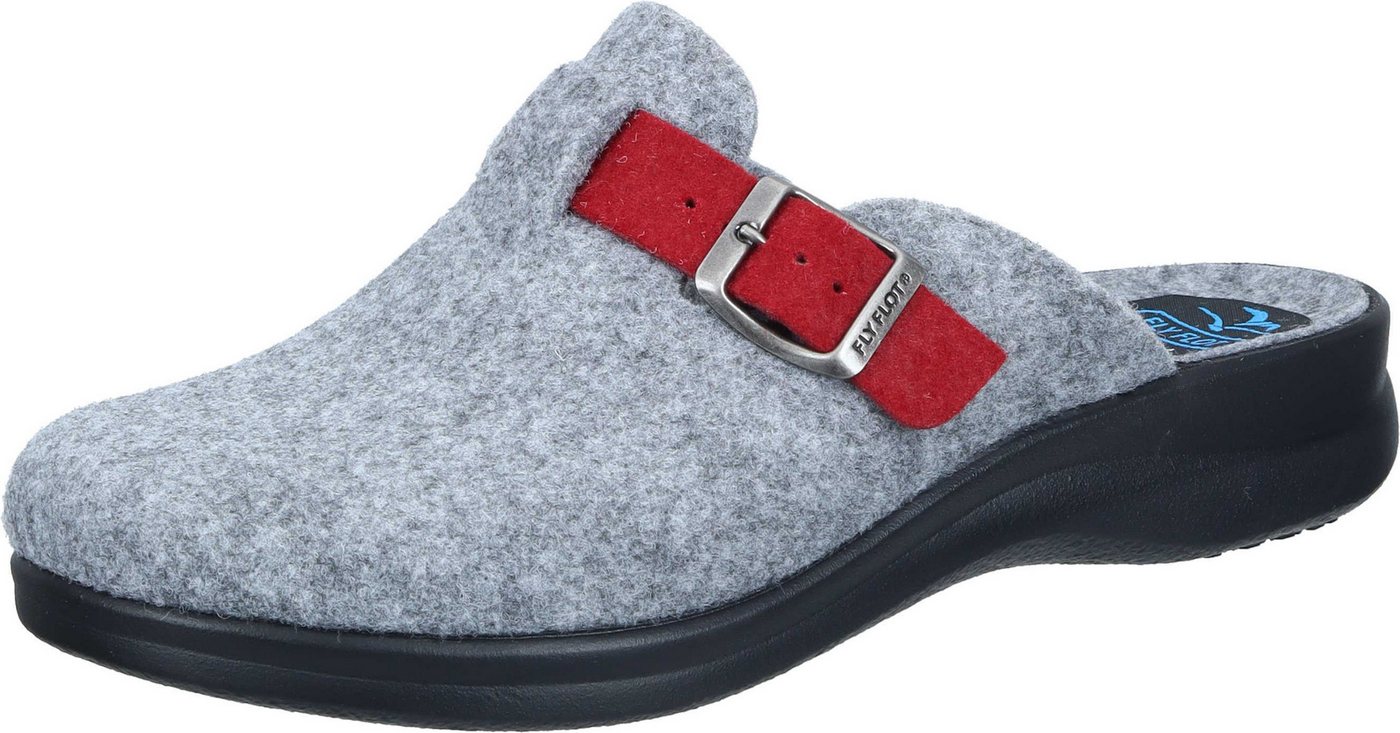 Fly Flot Hausschuhe Hausschuh aus starpazierfähigem PET (grau)