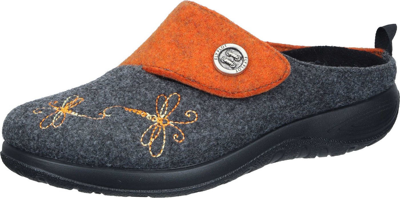 Fly Flot Hausschuhe Hausschuh aus starpazierfähigem PET (orange)