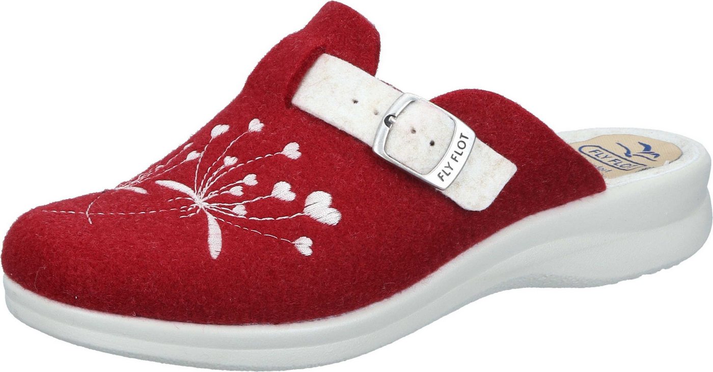 Fly Flot Hausschuhe Hausschuh aus starpazierfähigem PET (rot)