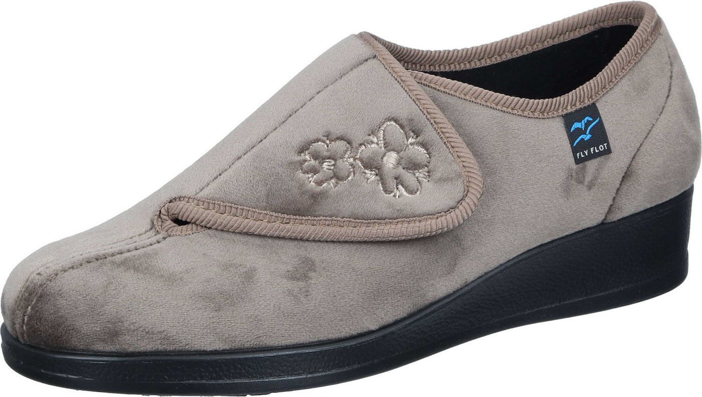 Fly Flot Hausschuhe Hausschuh aus Textil (beige)