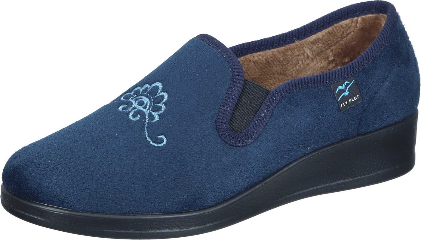 Fly Flot Hausschuhe Hausschuh aus Textil (blau)