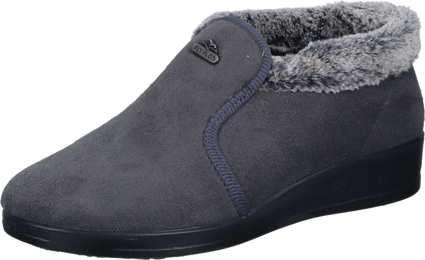 Fly Flot Hausschuhe Hausschuh aus Textil (grau)