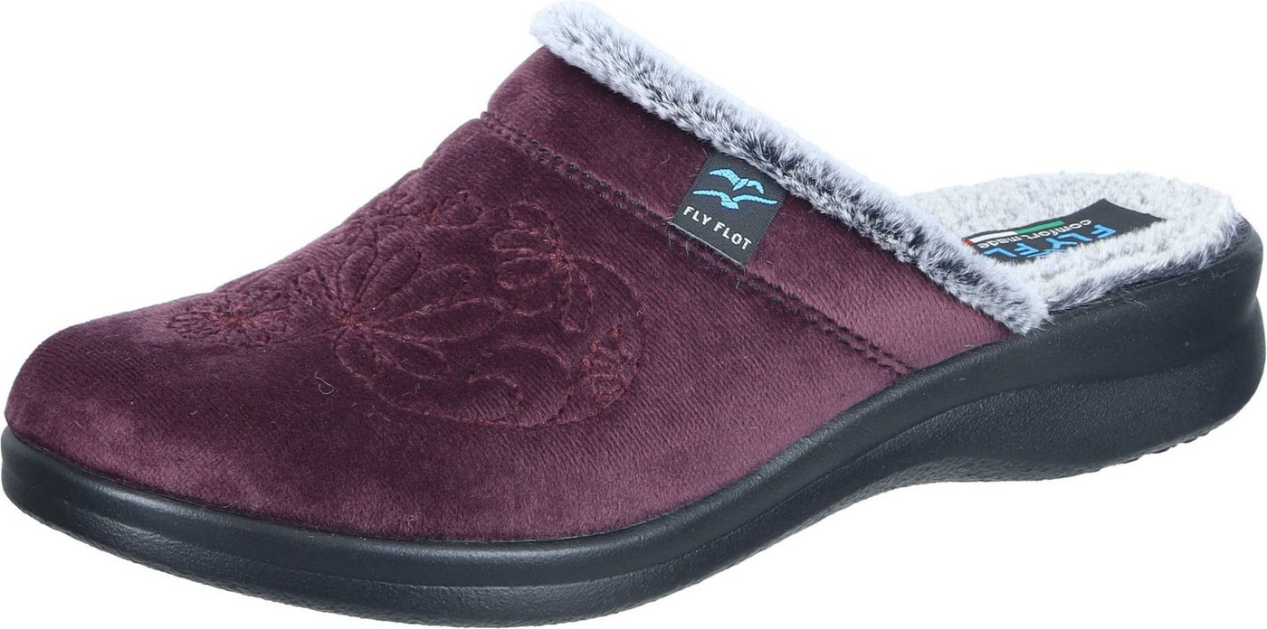 Fly Flot Hausschuhe Hausschuh aus Textil (pflaume)