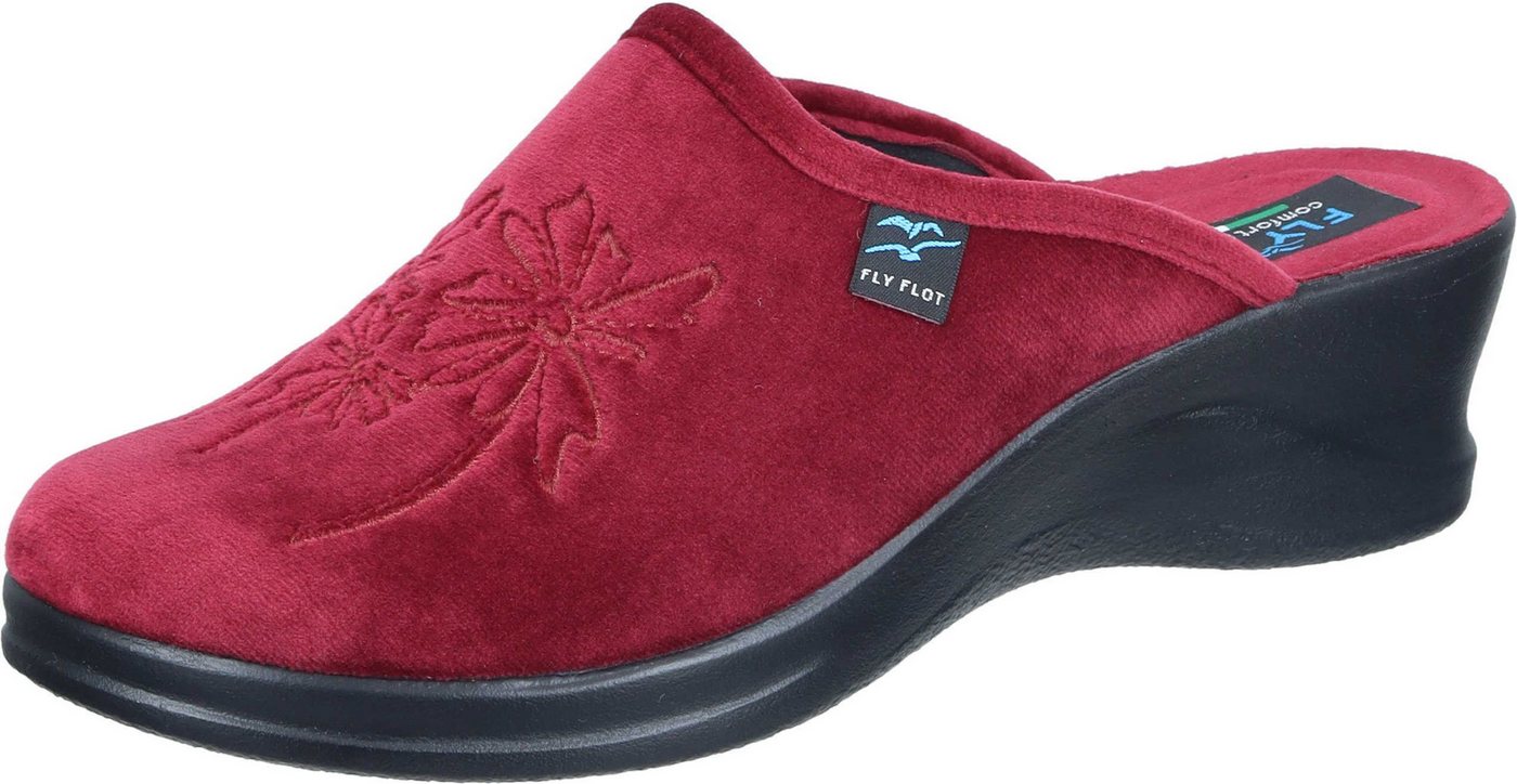 Fly Flot Hausschuhe Hausschuh aus Textil (rot)