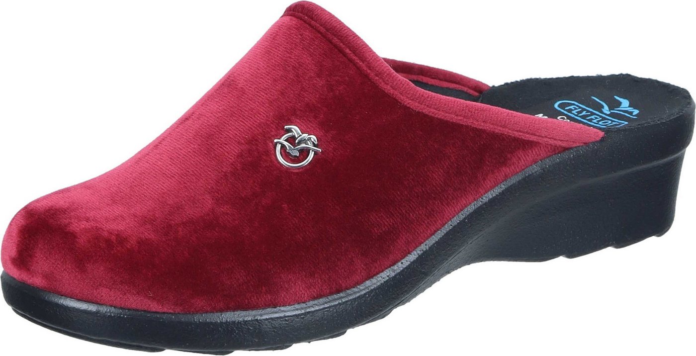 Fly Flot Hausschuhe Hausschuh aus Textil (rot)
