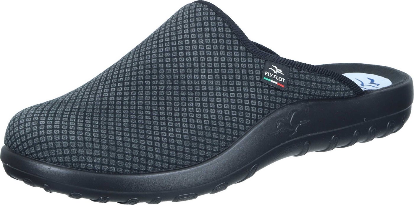 Fly Flot Hausschuhe Hausschuh aus Textil (schwarz)