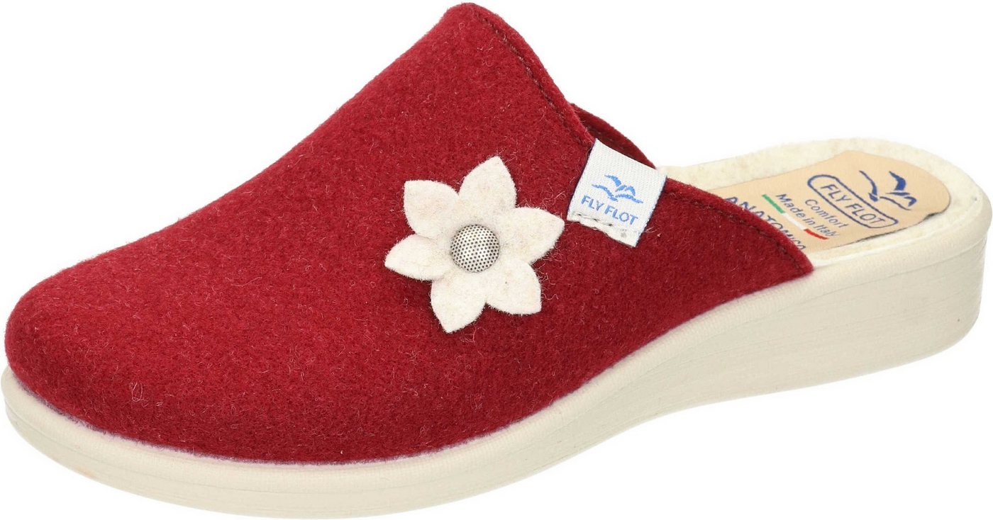 Fly Flot Hausschuhe Pantoffel aus starpazierfähigem PET (rot)