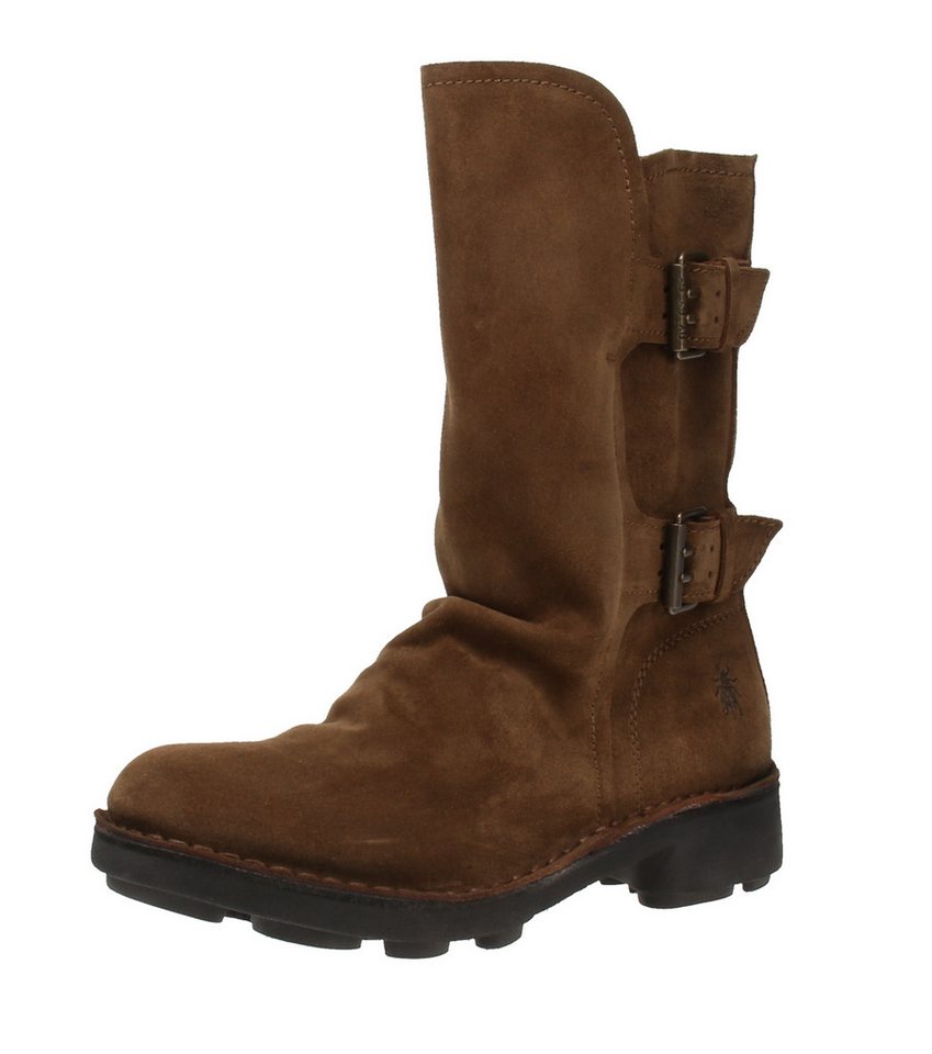 Fly London NACH177FLY - Damen Boots - Oil-Suede-Elephant Stiefel