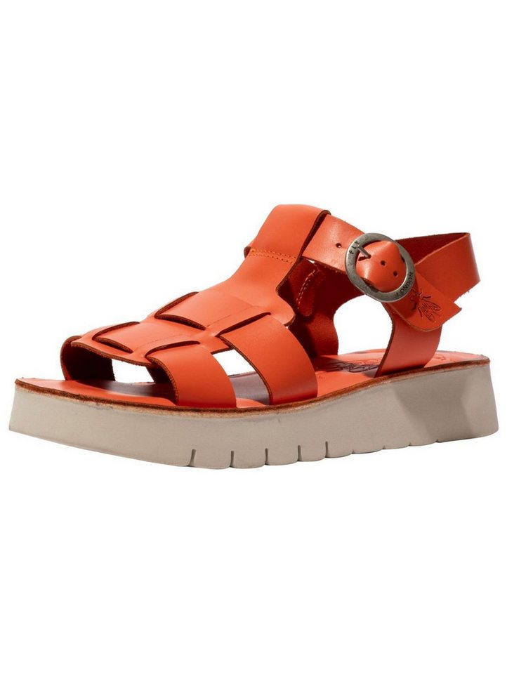 Fly London Sandalen Leder Riemchensandale (Scarlet)