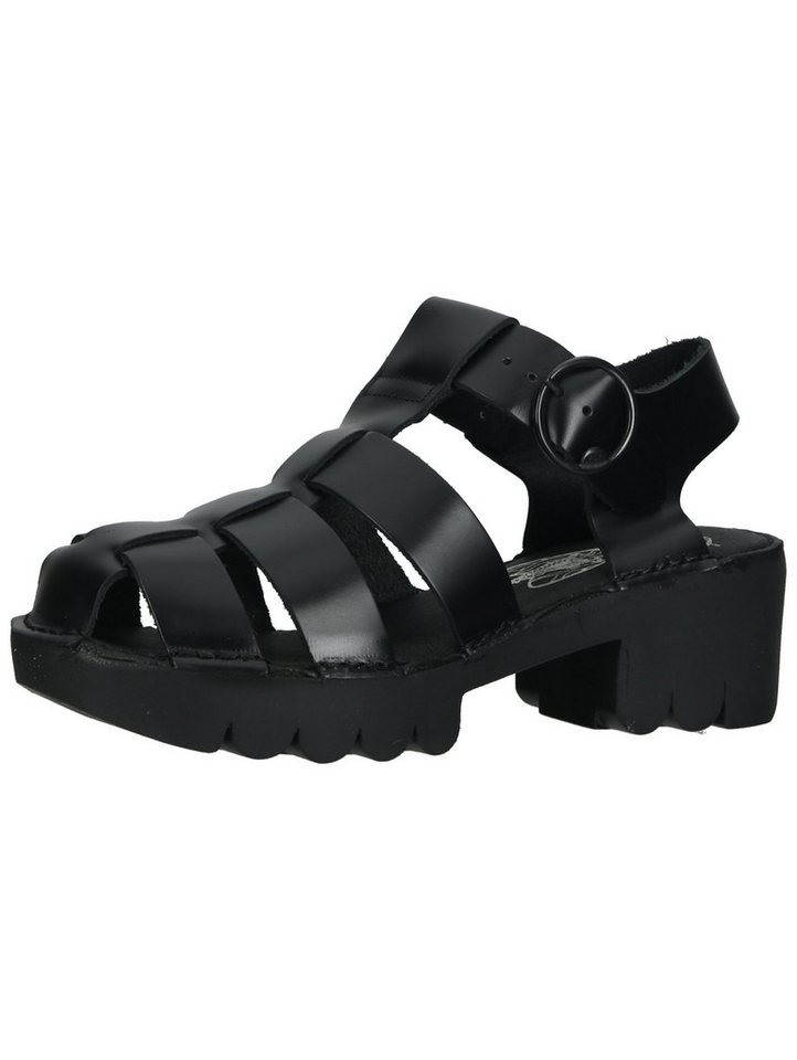 Fly London Sandalen Leder Riemchensandale (schwarz)