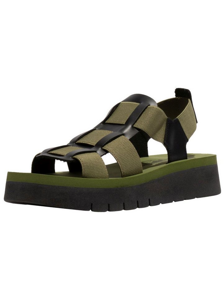 Fly London Sandalen Leder/Textil Riemchensandale