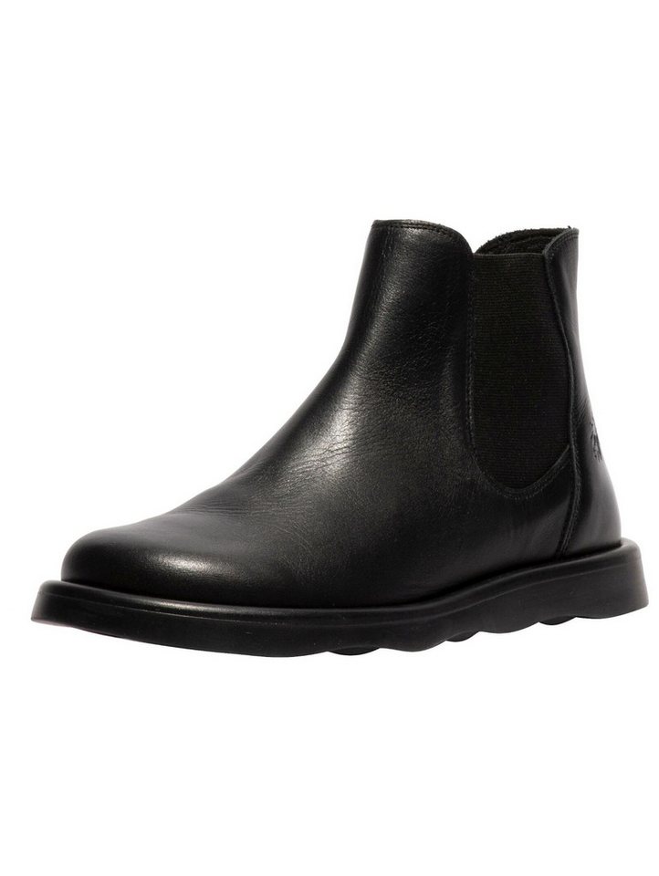 Fly London Stiefelette Leder/Textil Stiefelette (schwarz)