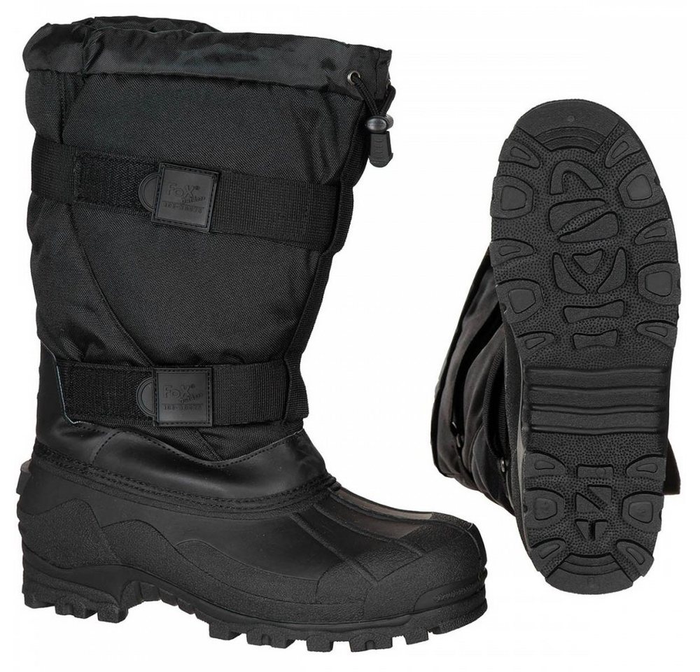 FoxOutdoor Kälteschutzstiefel, "Fox 40 C" mit Gummisohle, schwarz - 43 Winterstiefel wasserabweisend